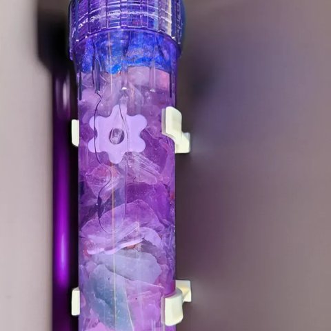Cartouche Vitale Harmonie transparente remplie de cristaux d'améthyste