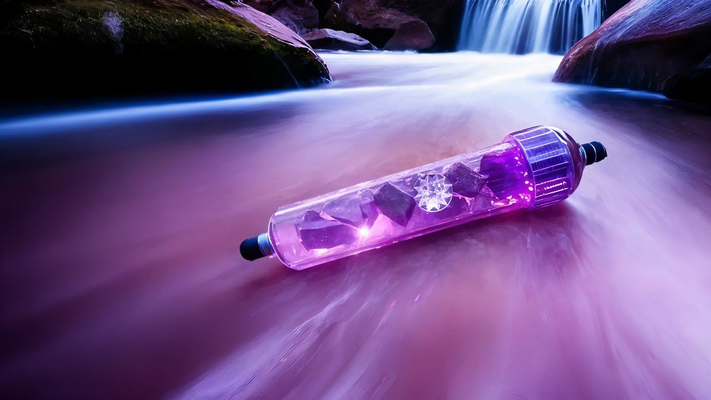 Cartouche Vitale Harmonie dans un torrent de montagne