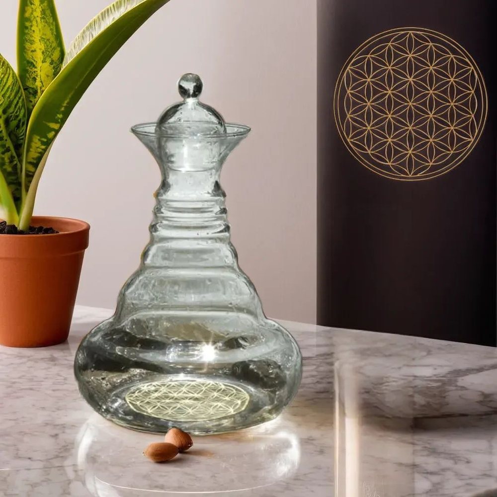 Carafe Aladin fleur de vie gold